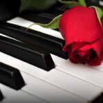 Пианино и роза